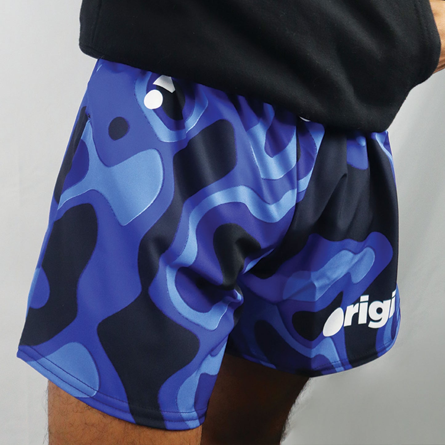 Mens Topographic Camouflage Athletic Shorts